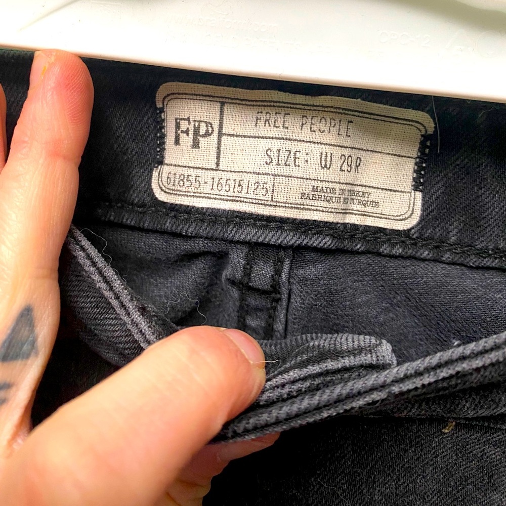 Free People Capri Black Jeans